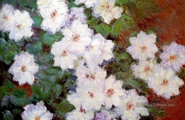 Clamatis Claude Monet Fleurs impressionnistes Peinture à l'huile